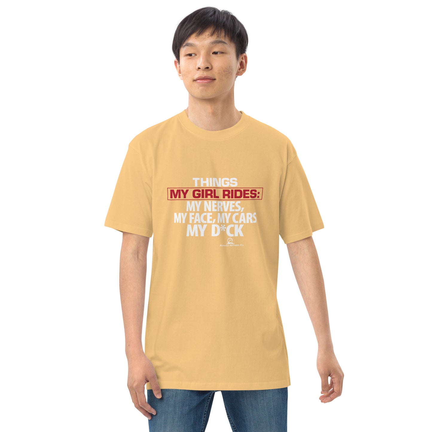 "My Girl Rides" Men’s premium heavyweight tee