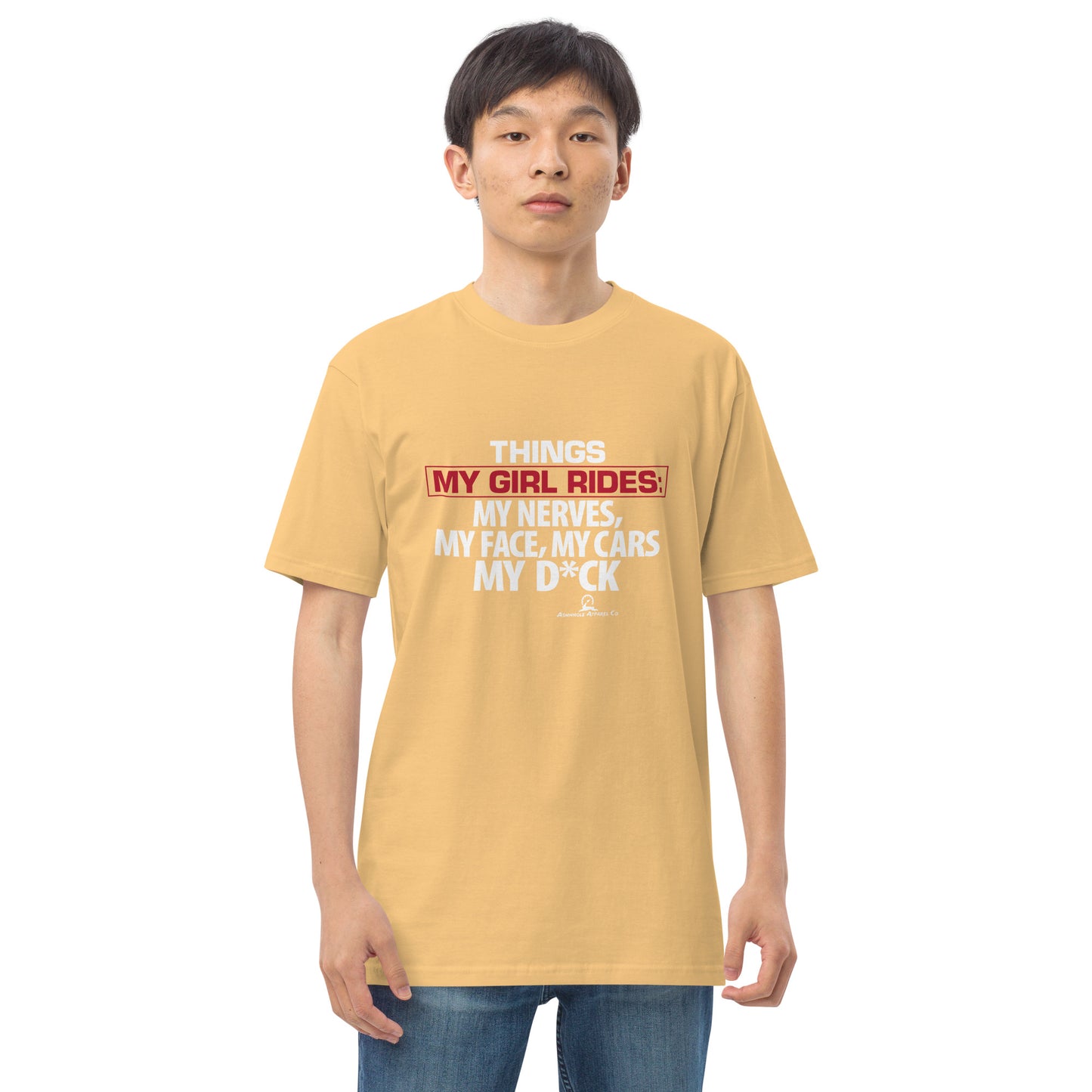 "My Girl Rides" Men’s premium heavyweight tee
