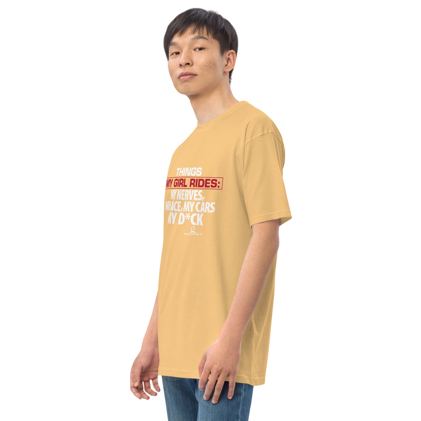 "My Girl Rides" Men’s premium heavyweight tee