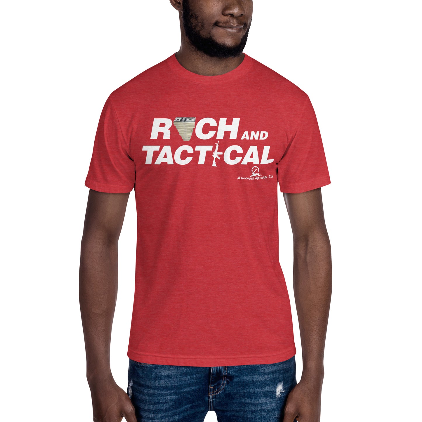 "Rich and Tactical" Unisex Crew Neck Tee